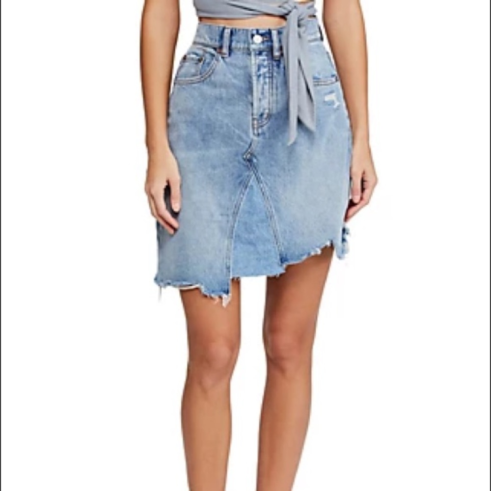 Free People Denim Skirt